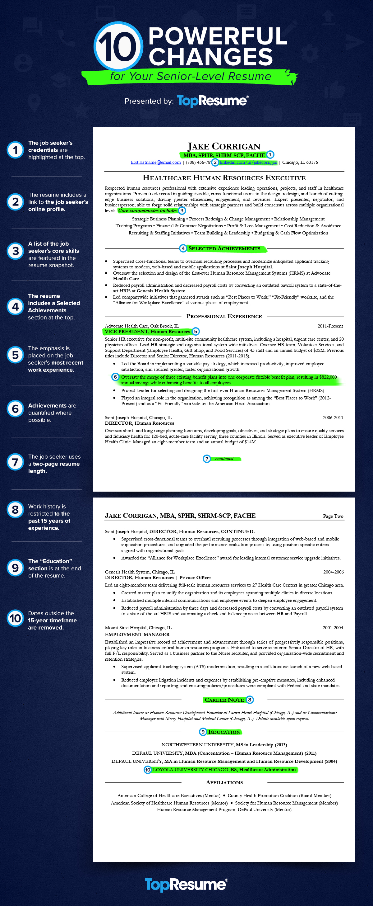 Senior Resume Sample